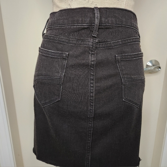 Deconstructed Denim Pencil Skirt - Picture 5 of 10